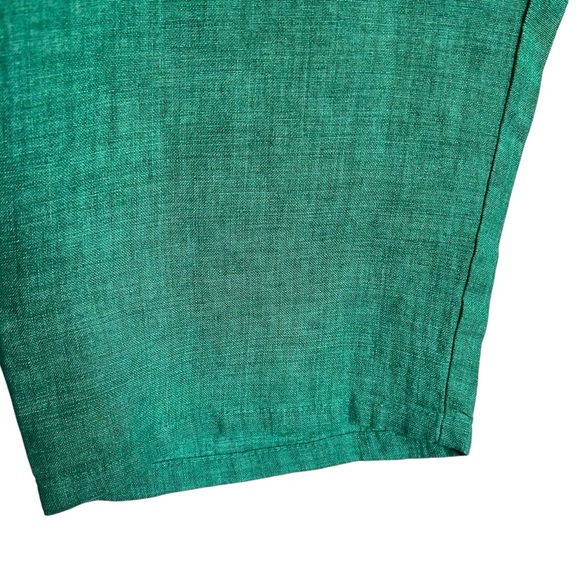 Eileen Fisher Washed Organic Linen Delave Lantern Pant Deep Aqua Size 1X NEW - Picture 13 of 15